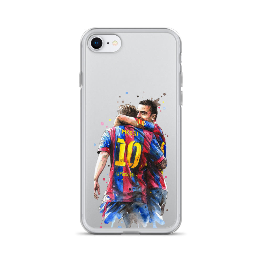 Messi & Xavi Barcelona days Clear Case for iPhone®