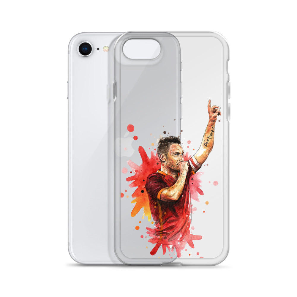AS Roma Totti Eterno Vintage Clear Case for iPhone®