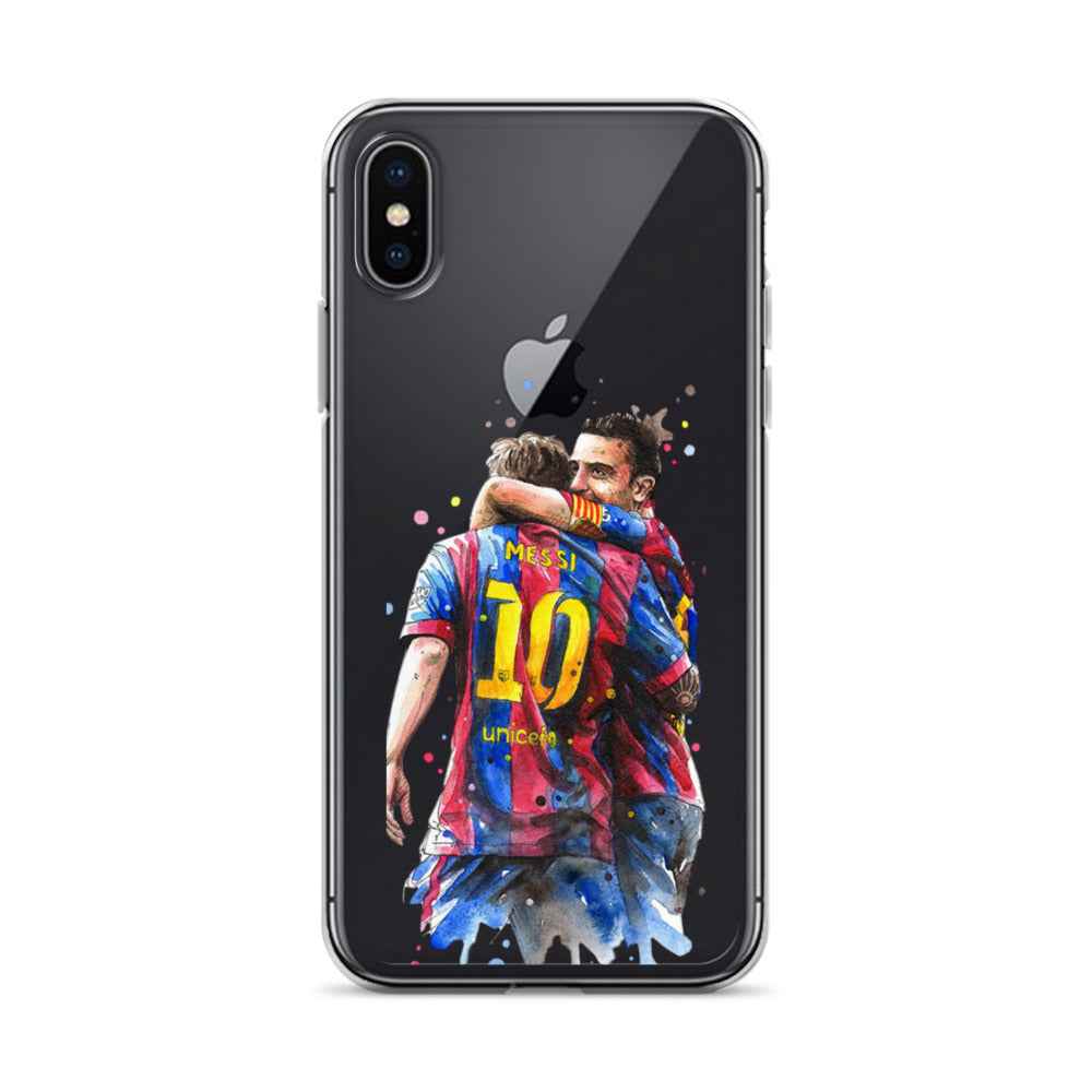Messi & Xavi Barcelona days Clear Case for iPhone®
