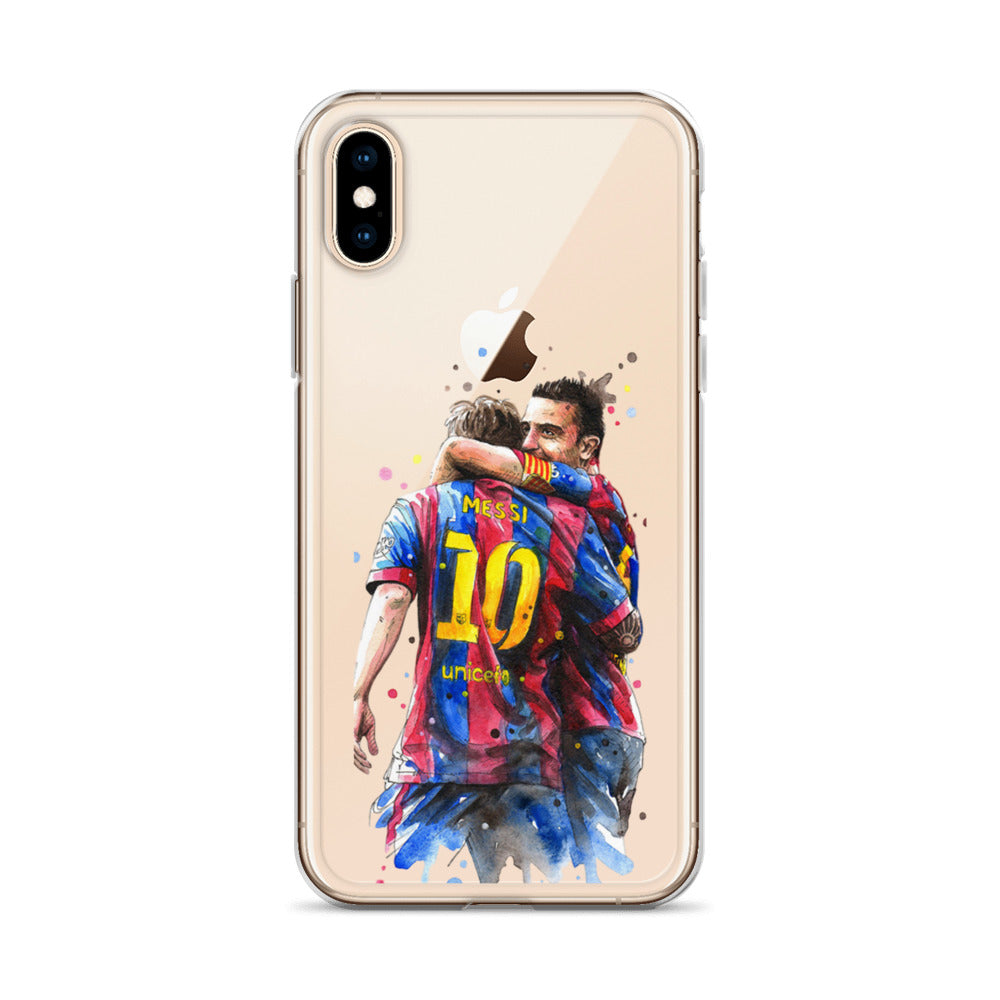 Messi & Xavi Barcelona days Clear Case for iPhone®