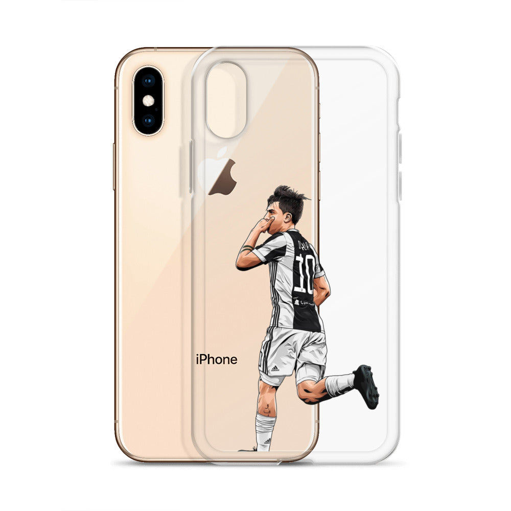 Dybala Mask Juve Clear Case for iPhone®