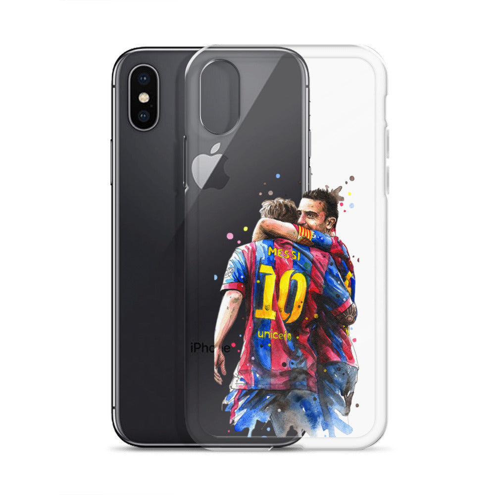 Messi & Xavi Barcelona days Clear Case for iPhone®