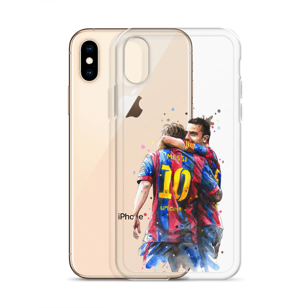 Messi & Xavi Barcelona days Clear Case for iPhone®