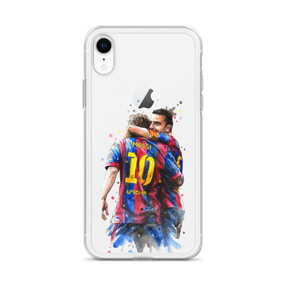 Messi & Xavi Barcelona days Clear Case for iPhone®