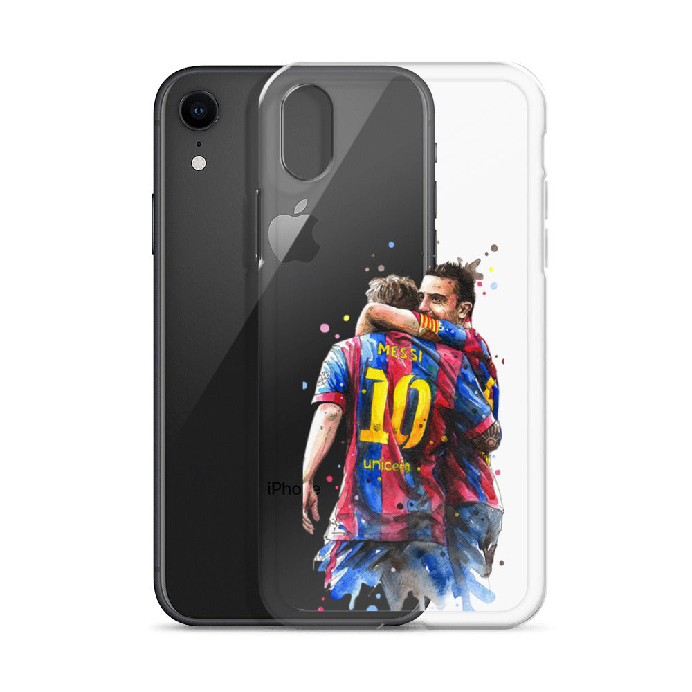Messi & Xavi Barcelona days Clear Case for iPhone®