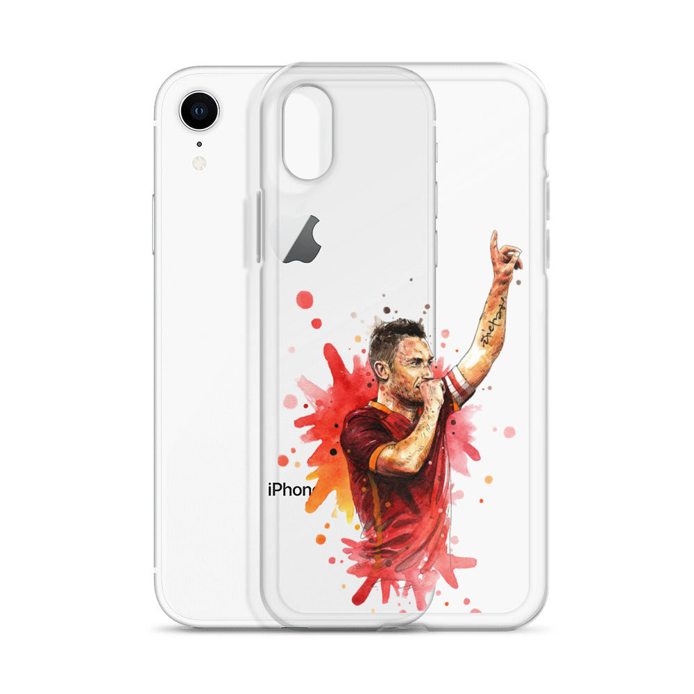 AS Roma Totti Eterno Vintage Clear Case for iPhone®