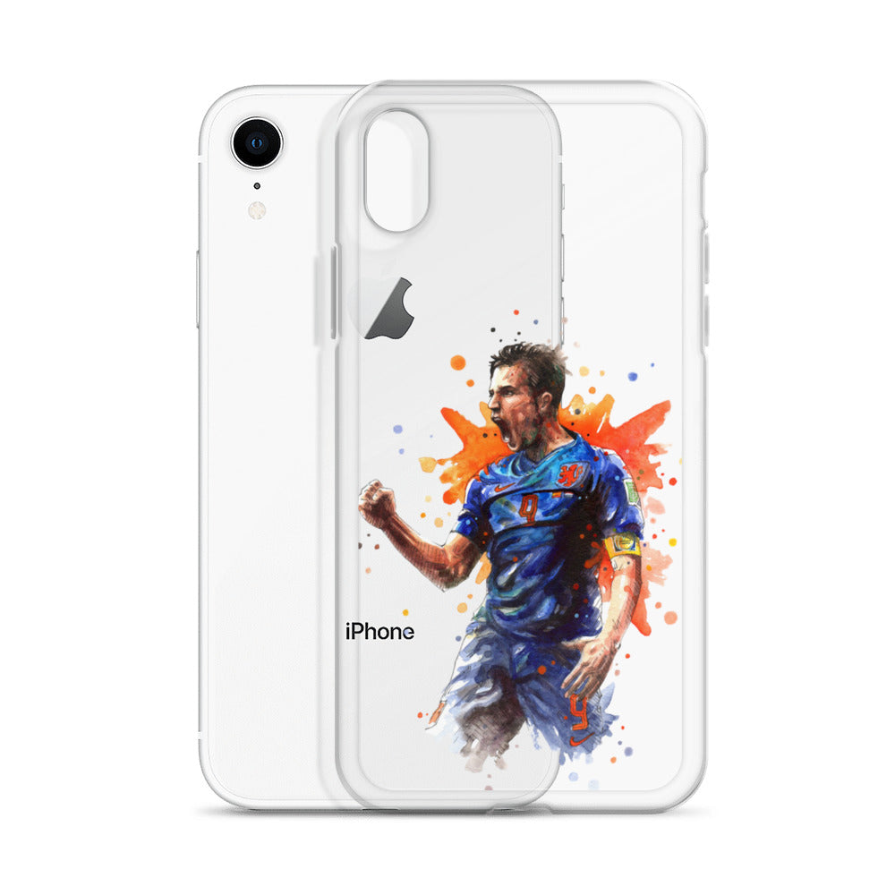 Netherlands Van Persie Vintage Clear Case for iPhone®