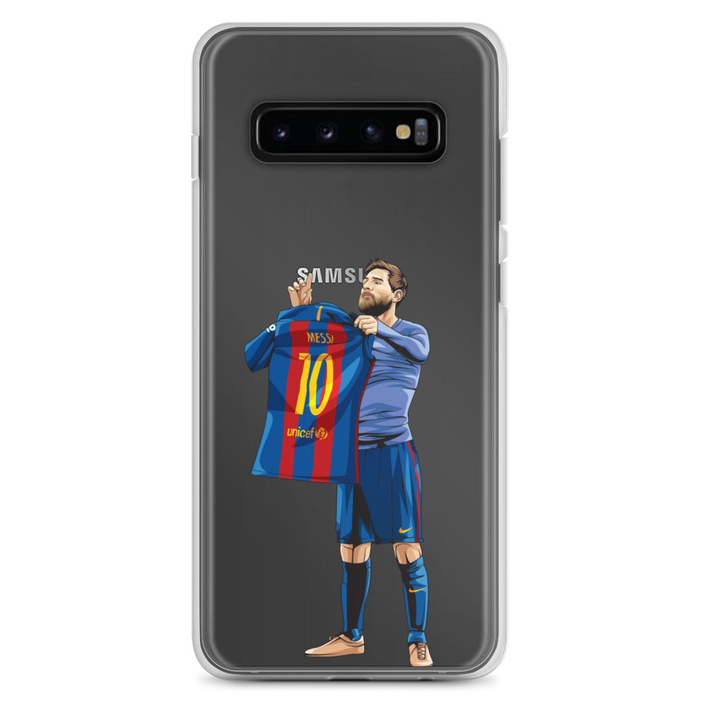 El Clasico Iconic Messi Celebration Clear Case for Samsung® - The 90+ Minute