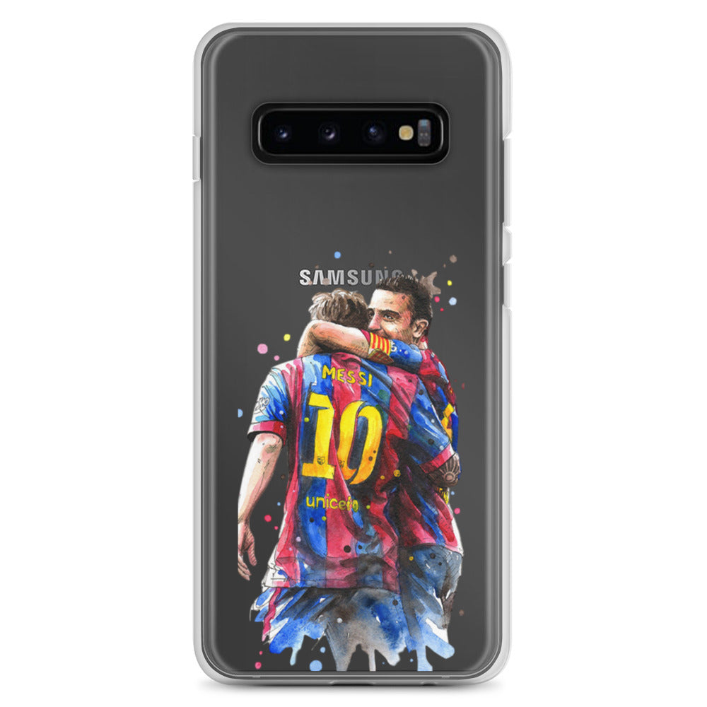 Messi & Xavi Barcelona days Clear Case for Samsung®