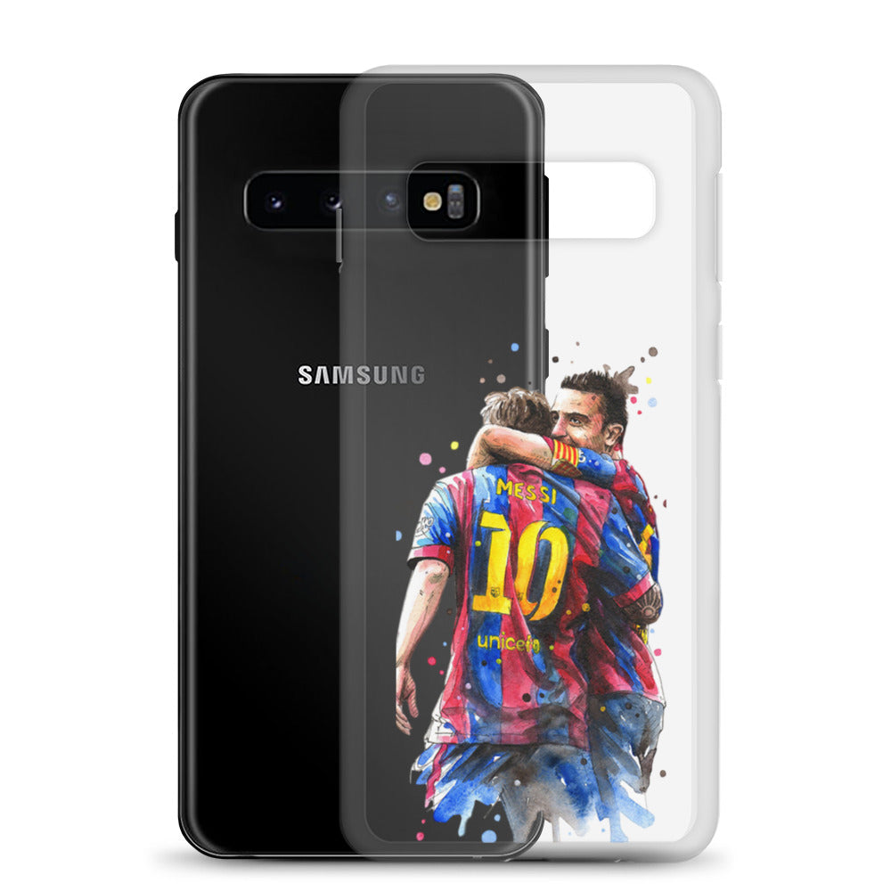 Messi & Xavi Barcelona days Clear Case for Samsung®