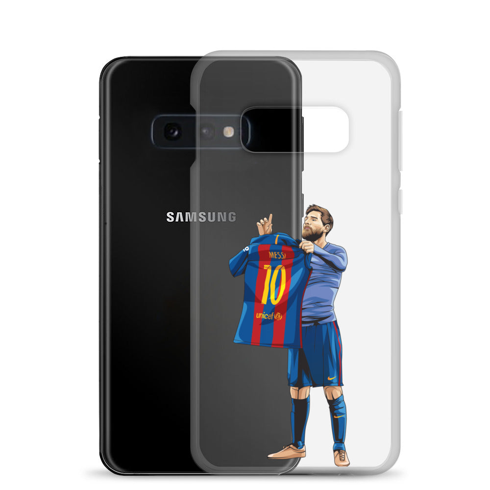 El Clasico Iconic Messi Celebration Clear Case for Samsung® - The 90+ Minute