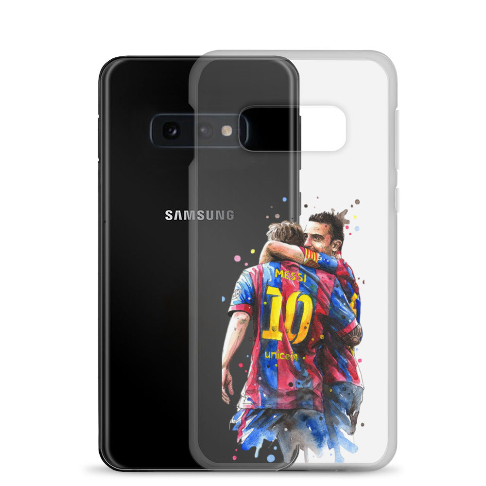 Messi & Xavi Barcelona days Clear Case for Samsung®