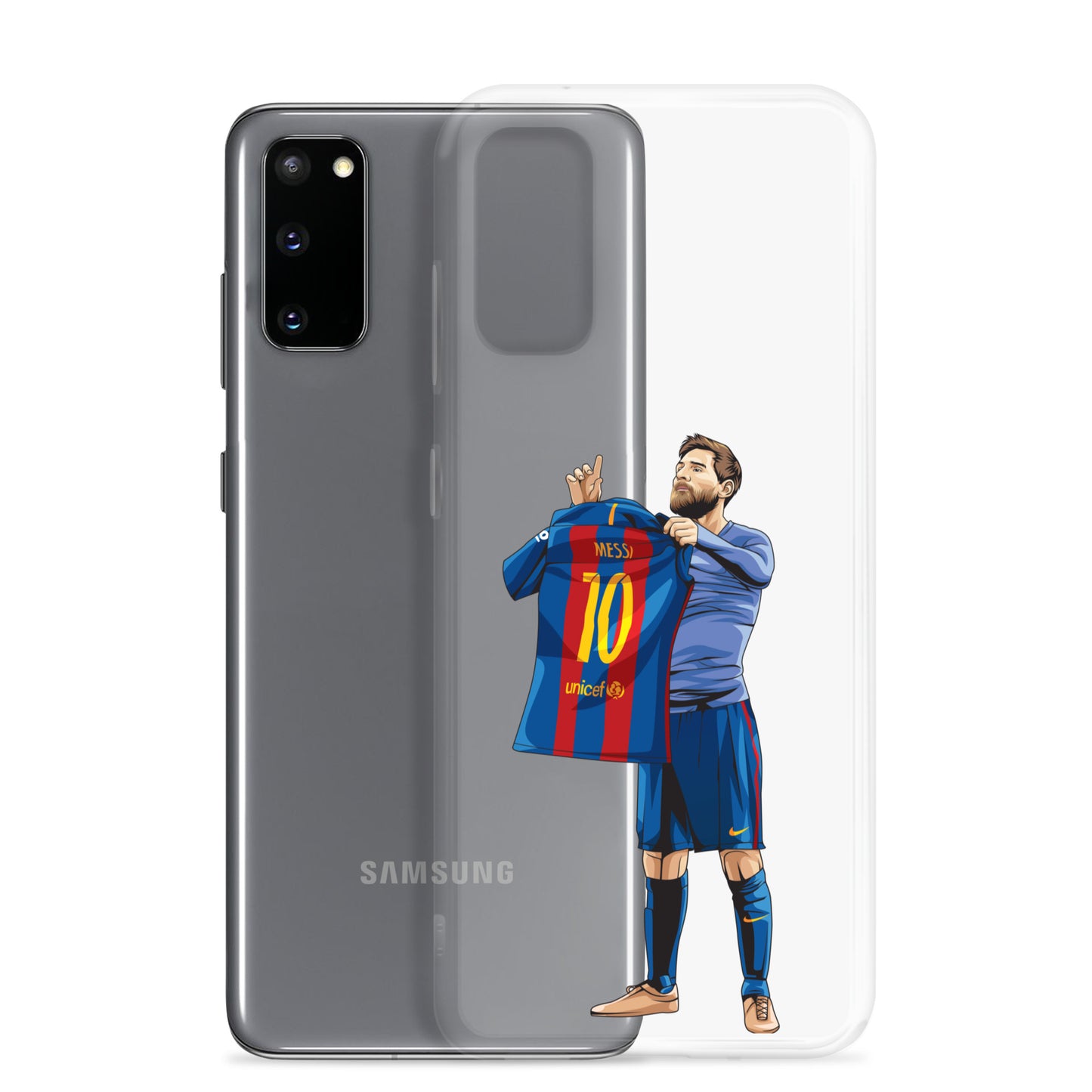 El Clasico Iconic Messi Celebration Clear Case for Samsung® - The 90+ Minute