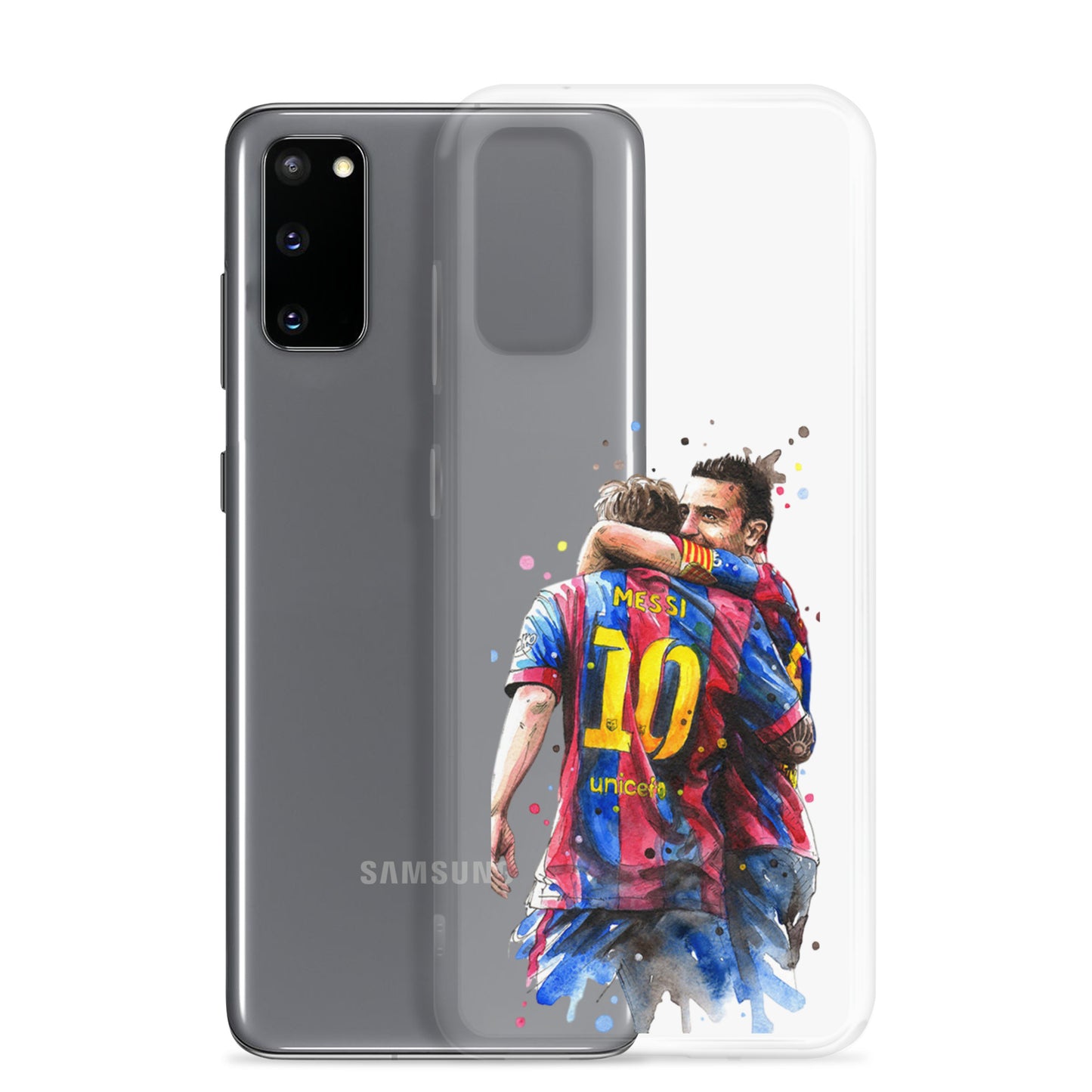 Messi & Xavi Barcelona days Clear Case for Samsung®