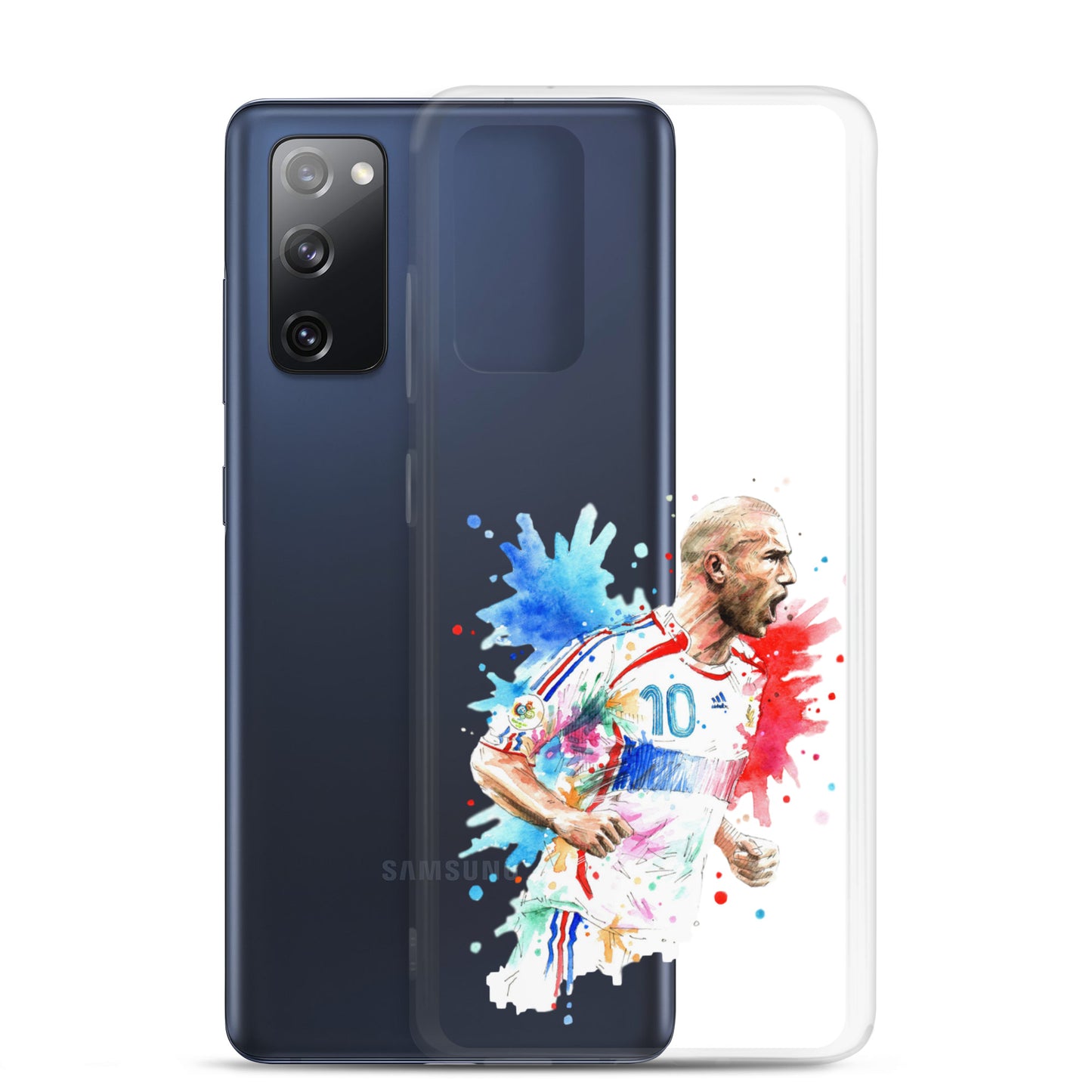 France Zinadine Zidane "Zizou" Vintage Clear Case for Samsung® - The 90+ Minute