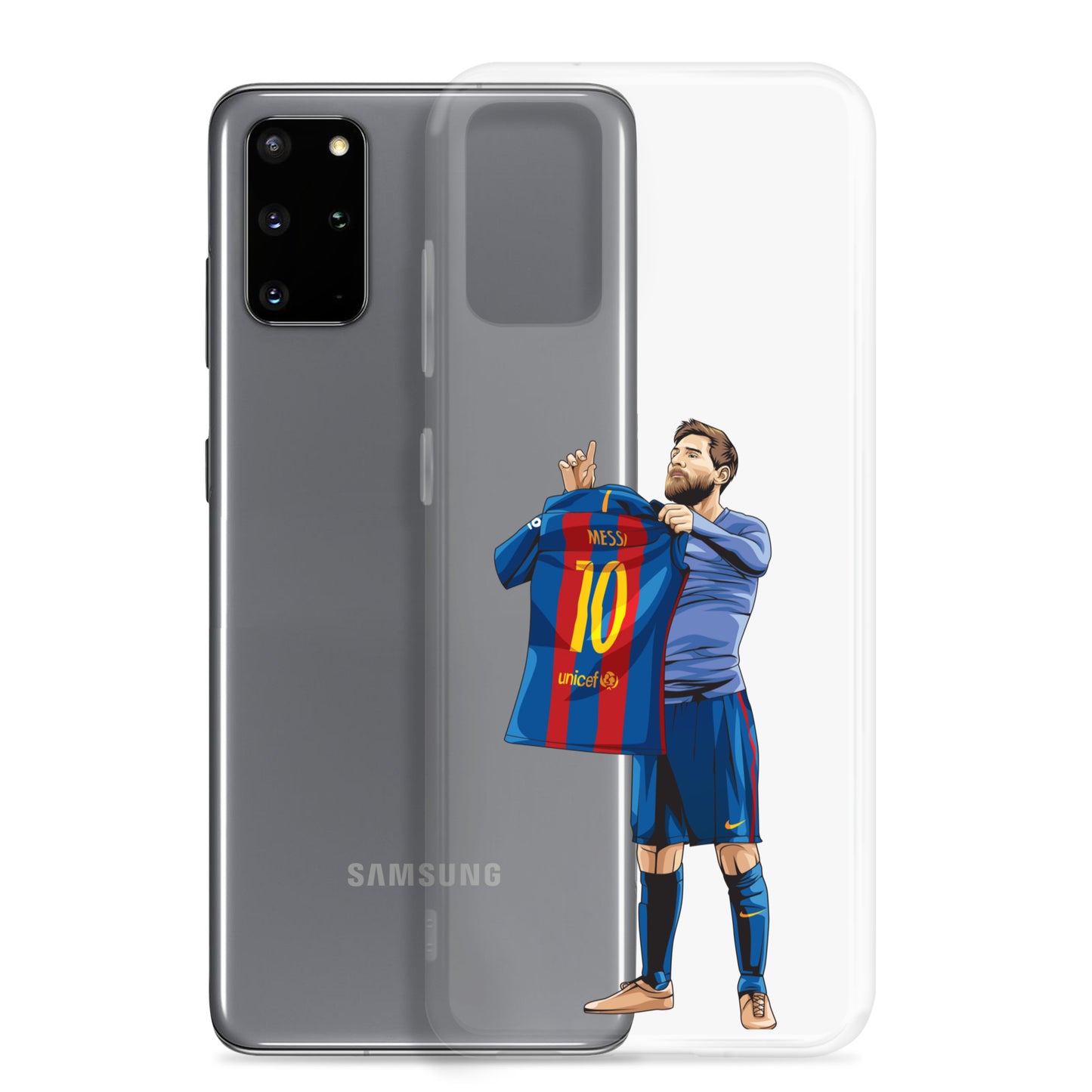 El Clasico Iconic Messi Celebration Clear Case for Samsung® - The 90+ Minute