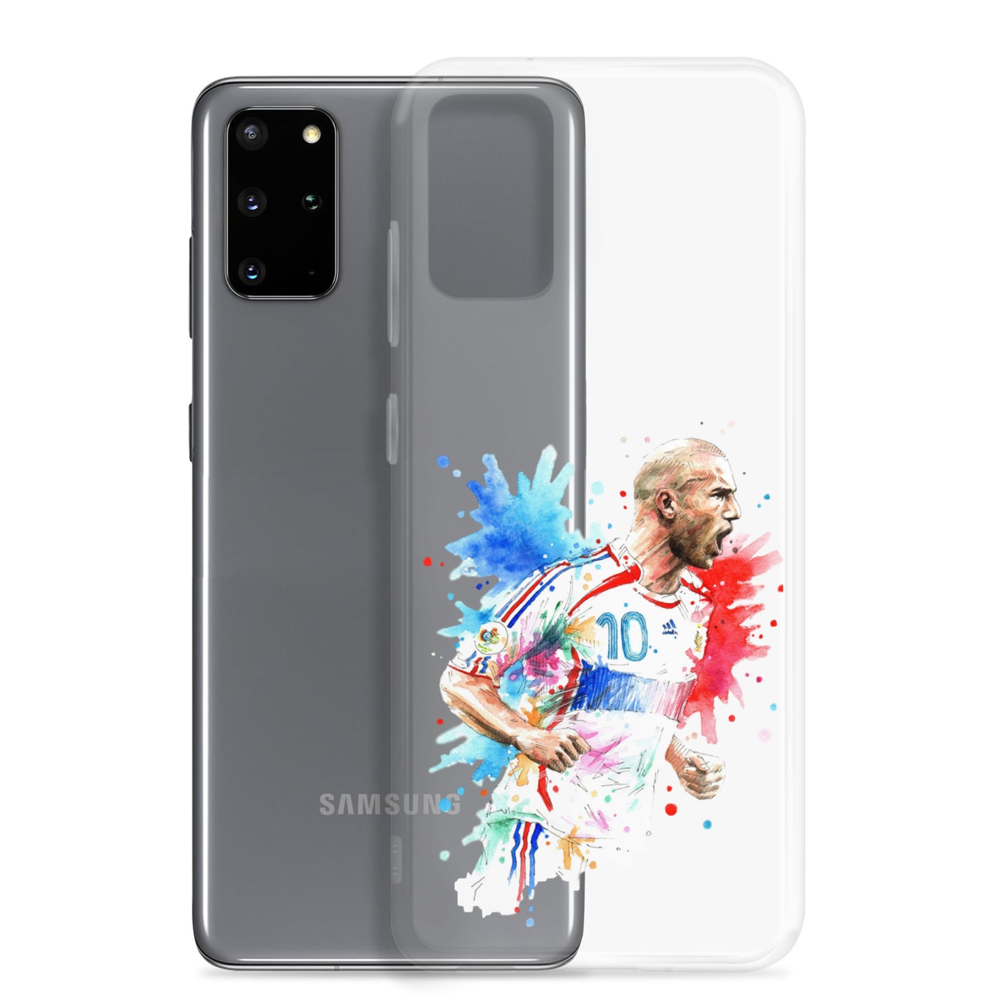 France Zinadine Zidane "Zizou" Vintage Clear Case for Samsung® - The 90+ Minute