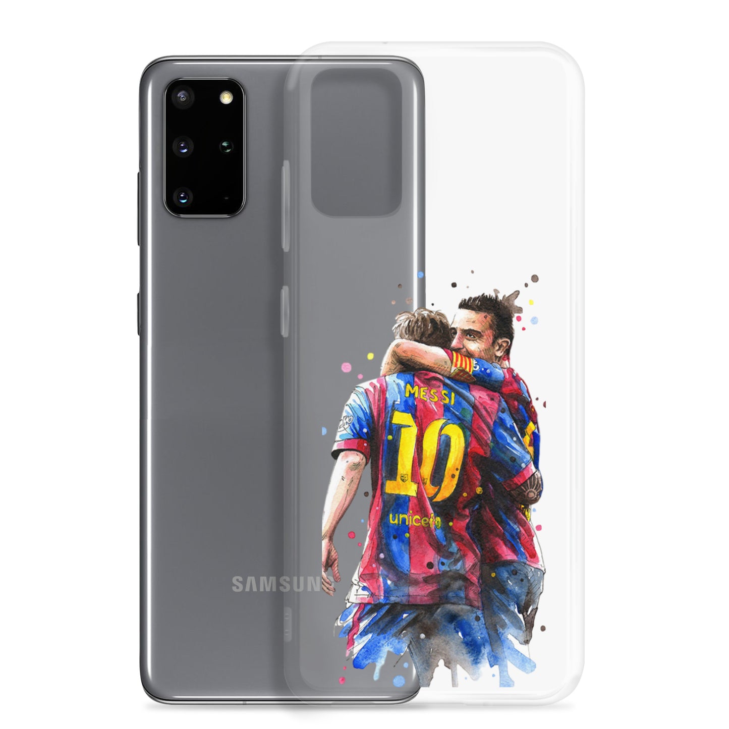 Messi & Xavi Barcelona days Clear Case for Samsung®