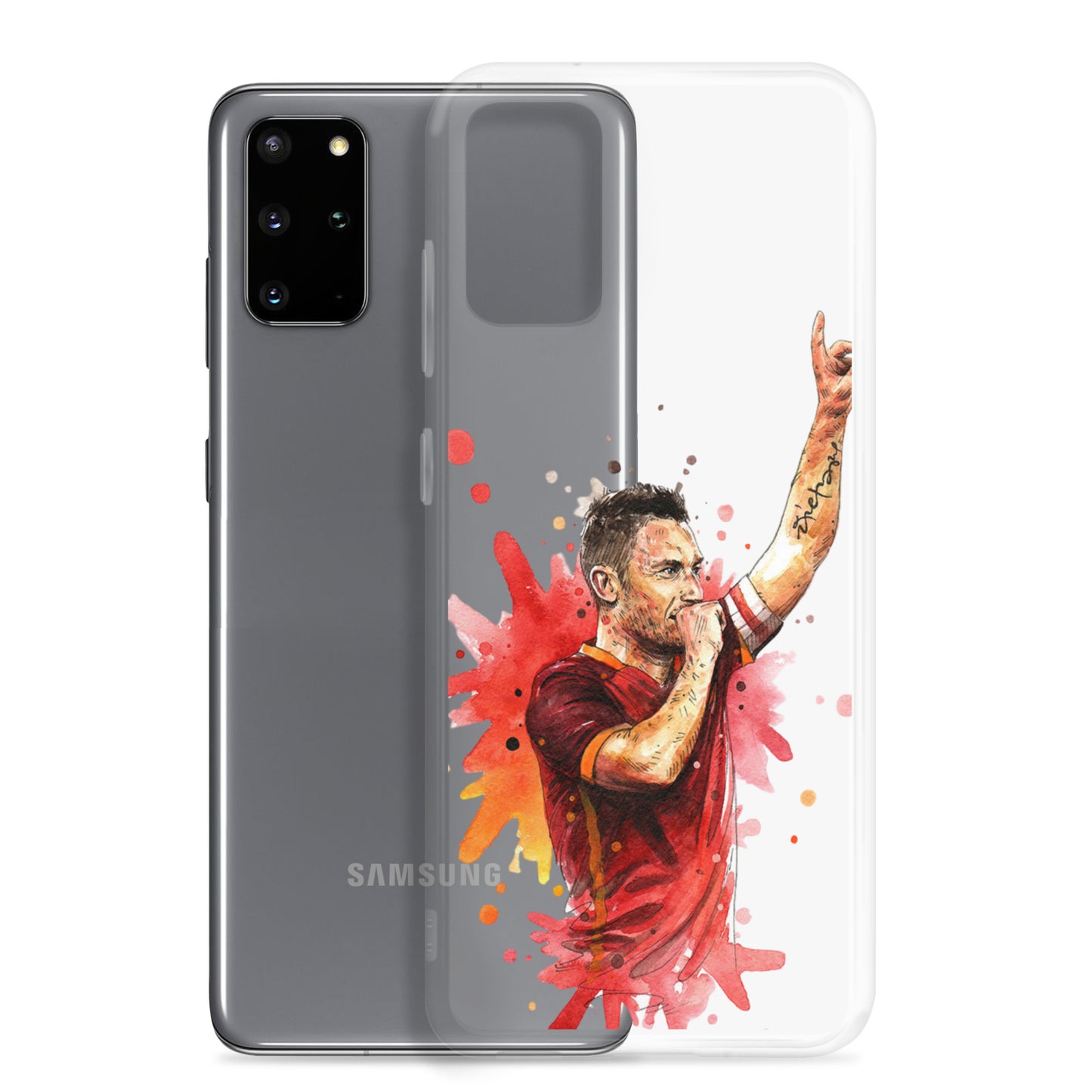 AS Roma Totti Eterno Vintage Clear Case for Samsung®