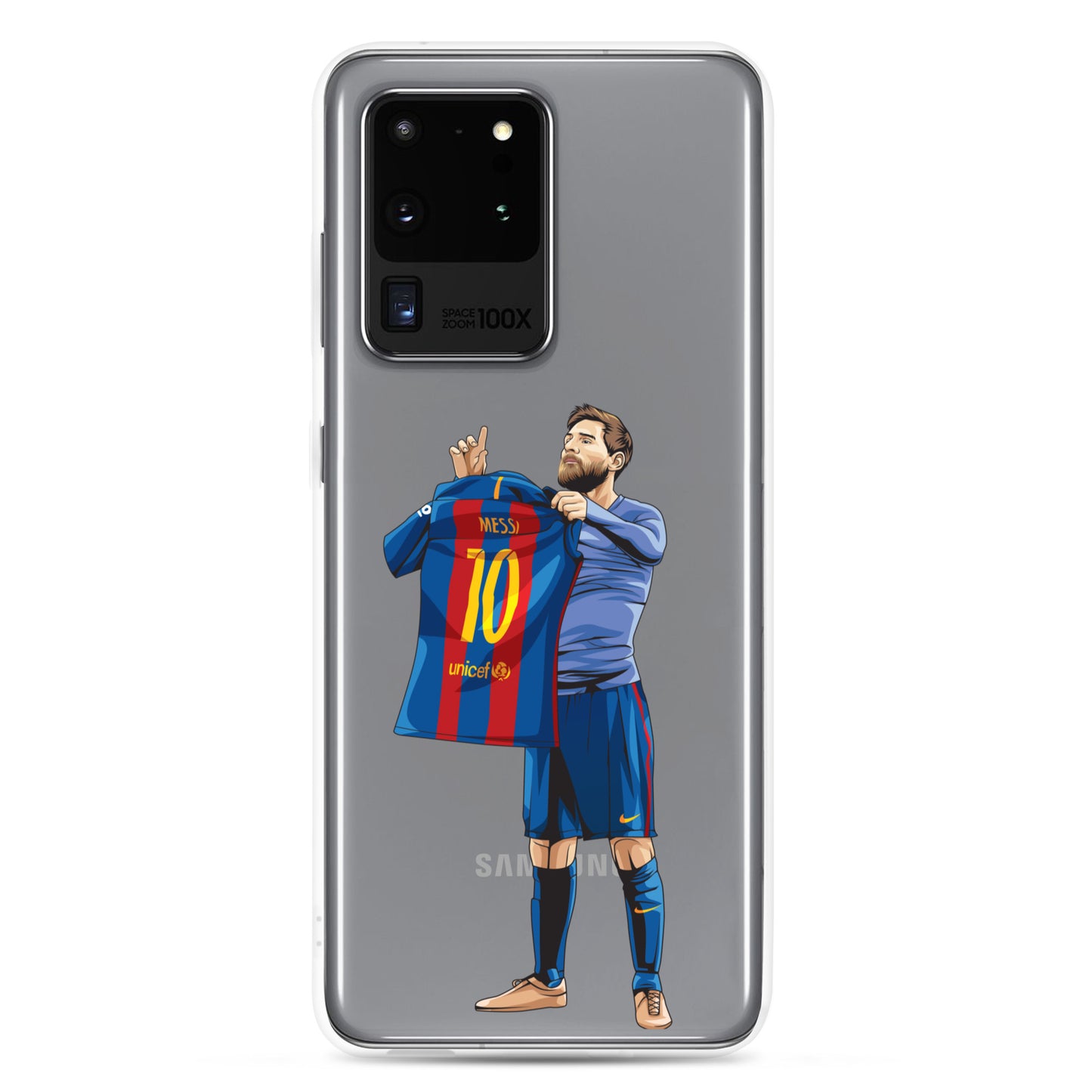 El Clasico Iconic Messi Celebration Clear Case for Samsung® - The 90+ Minute