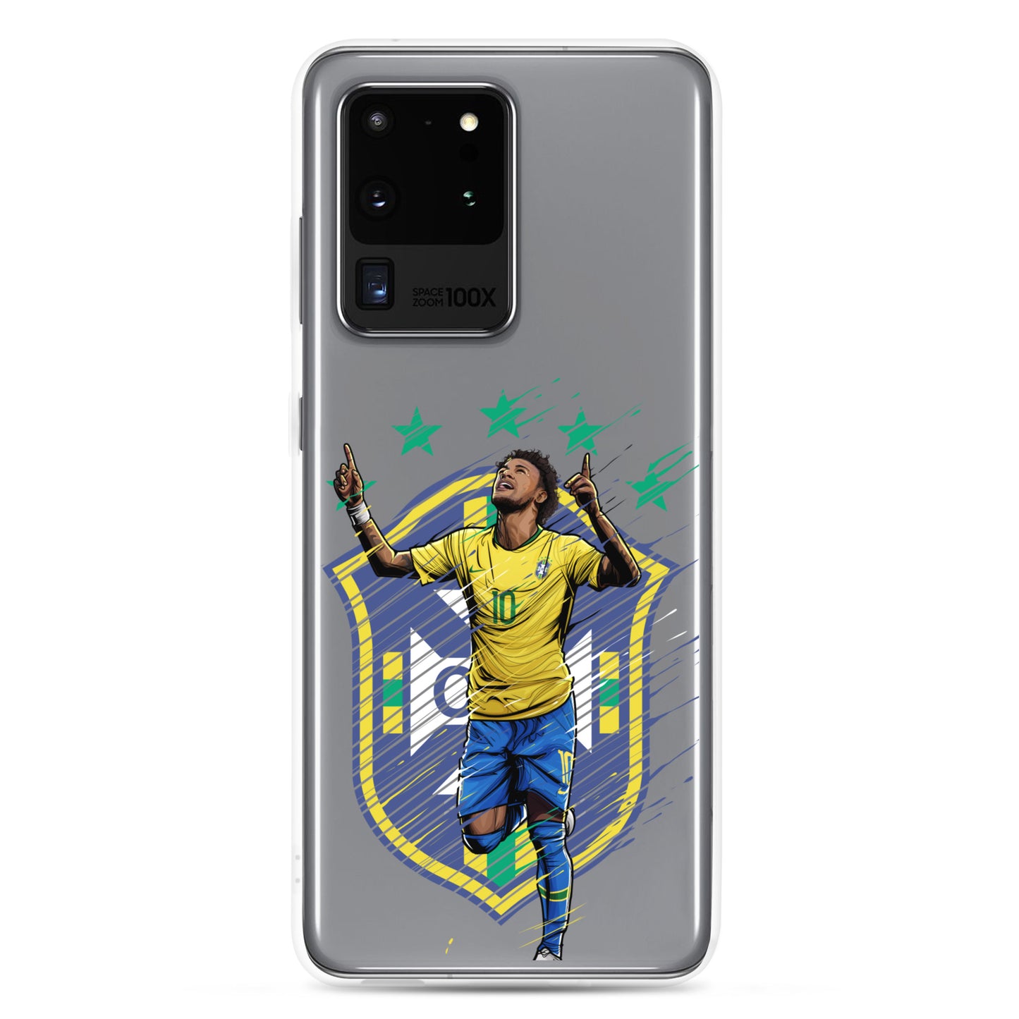 Neymar Brazil Logo Clear Case for Samsung® - The 90+ Minute