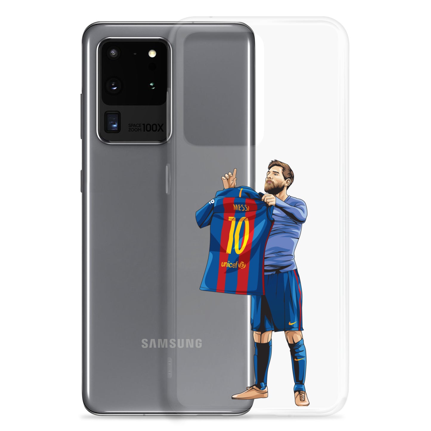 El Clasico Iconic Messi Celebration Clear Case for Samsung® - The 90+ Minute