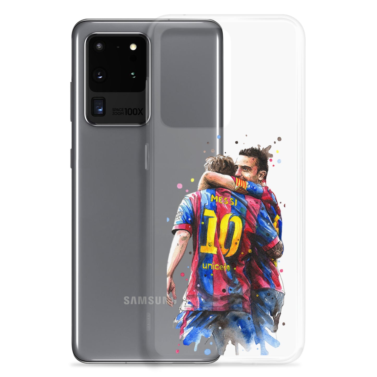 Messi & Xavi Barcelona days Clear Case for Samsung®