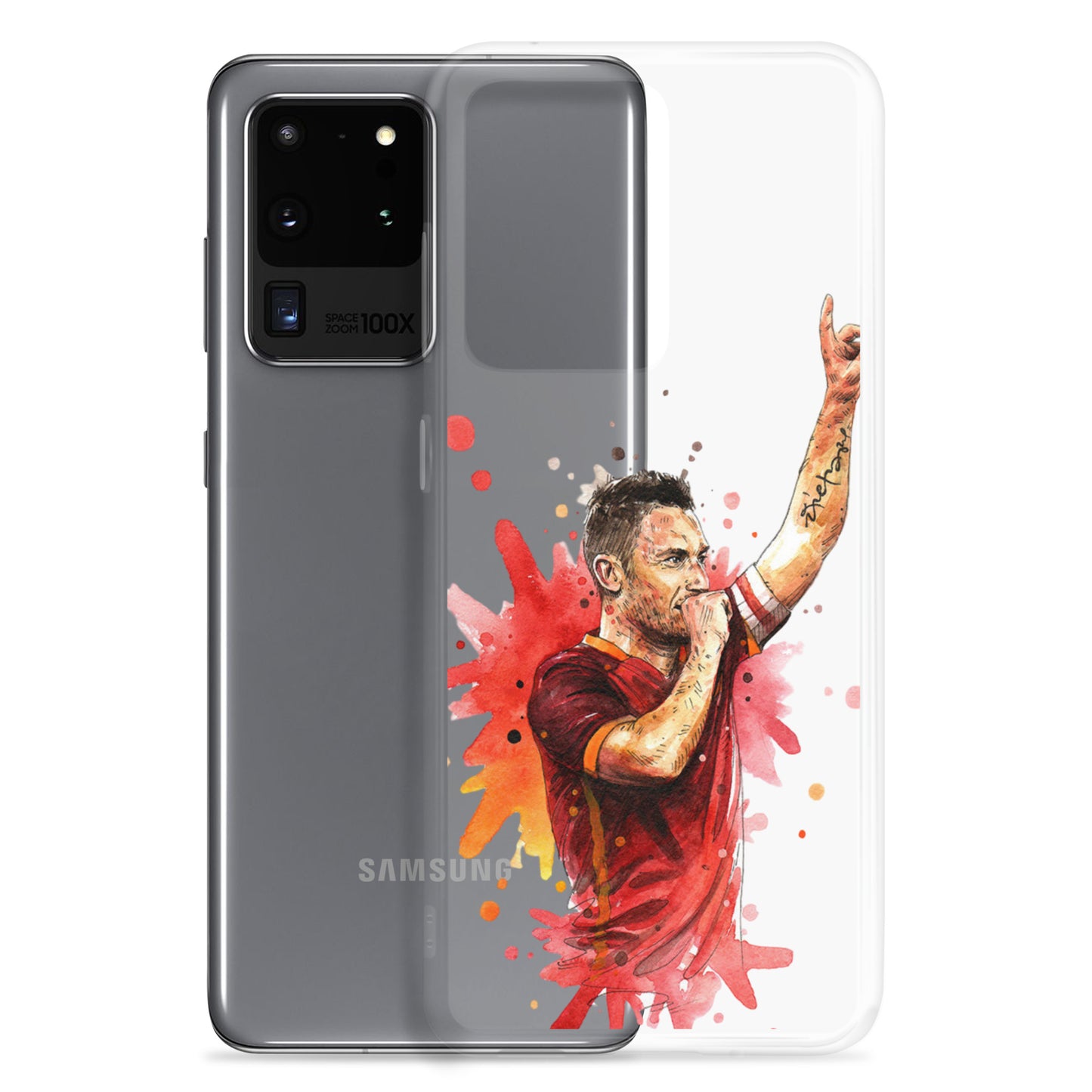 AS Roma Totti Eterno Vintage Clear Case for Samsung®