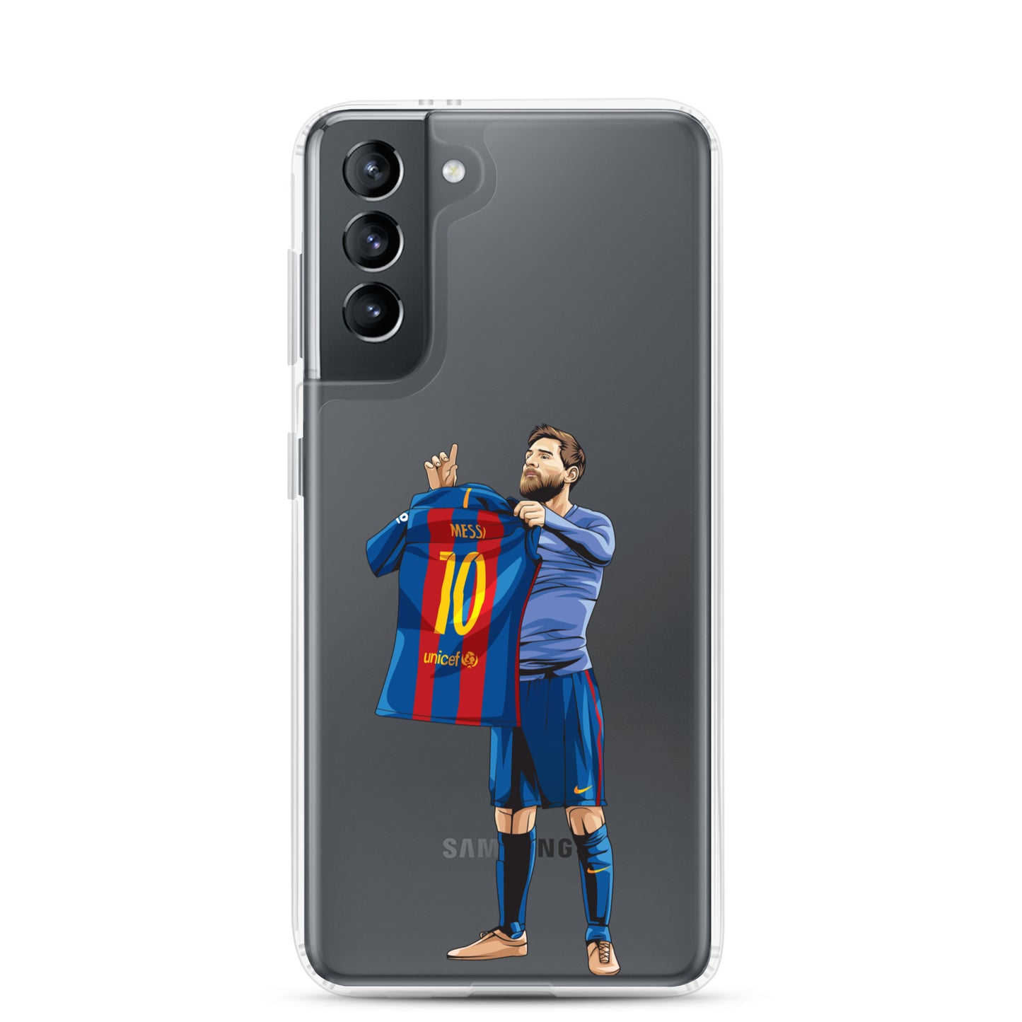 El Clasico Iconic Messi Celebration Clear Case for Samsung® - The 90+ Minute