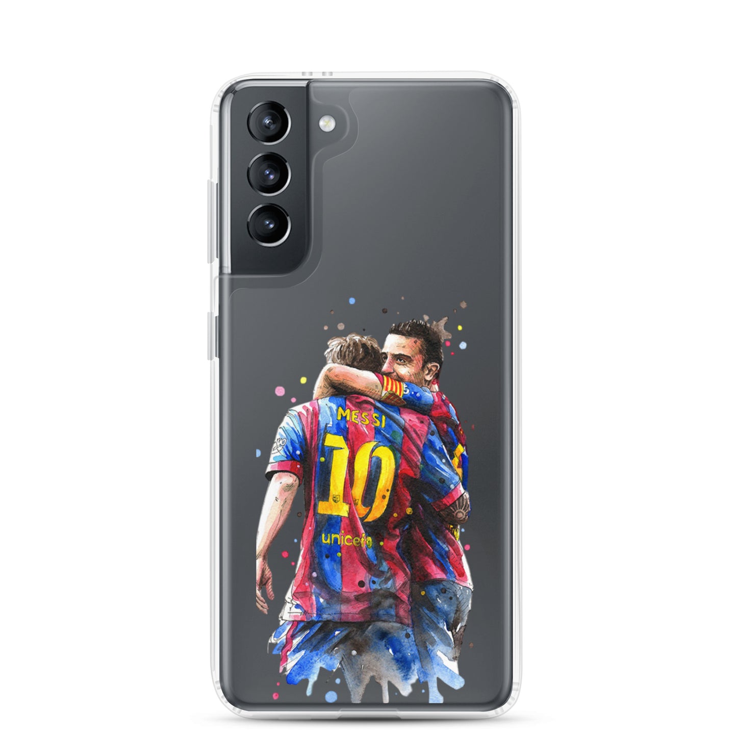 Messi & Xavi Barcelona days Clear Case for Samsung®