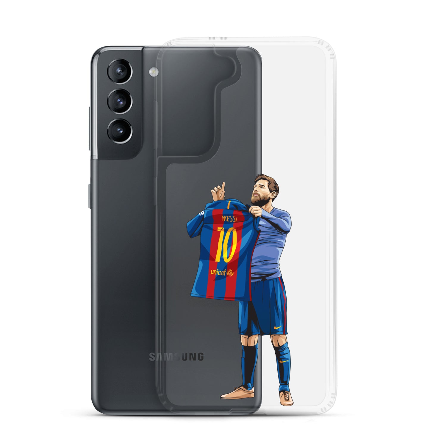 El Clasico Iconic Messi Celebration Clear Case for Samsung® - The 90+ Minute