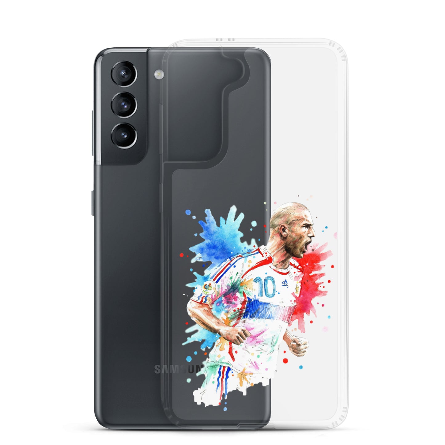 France Zinadine Zidane "Zizou" Vintage Clear Case for Samsung® - The 90+ Minute