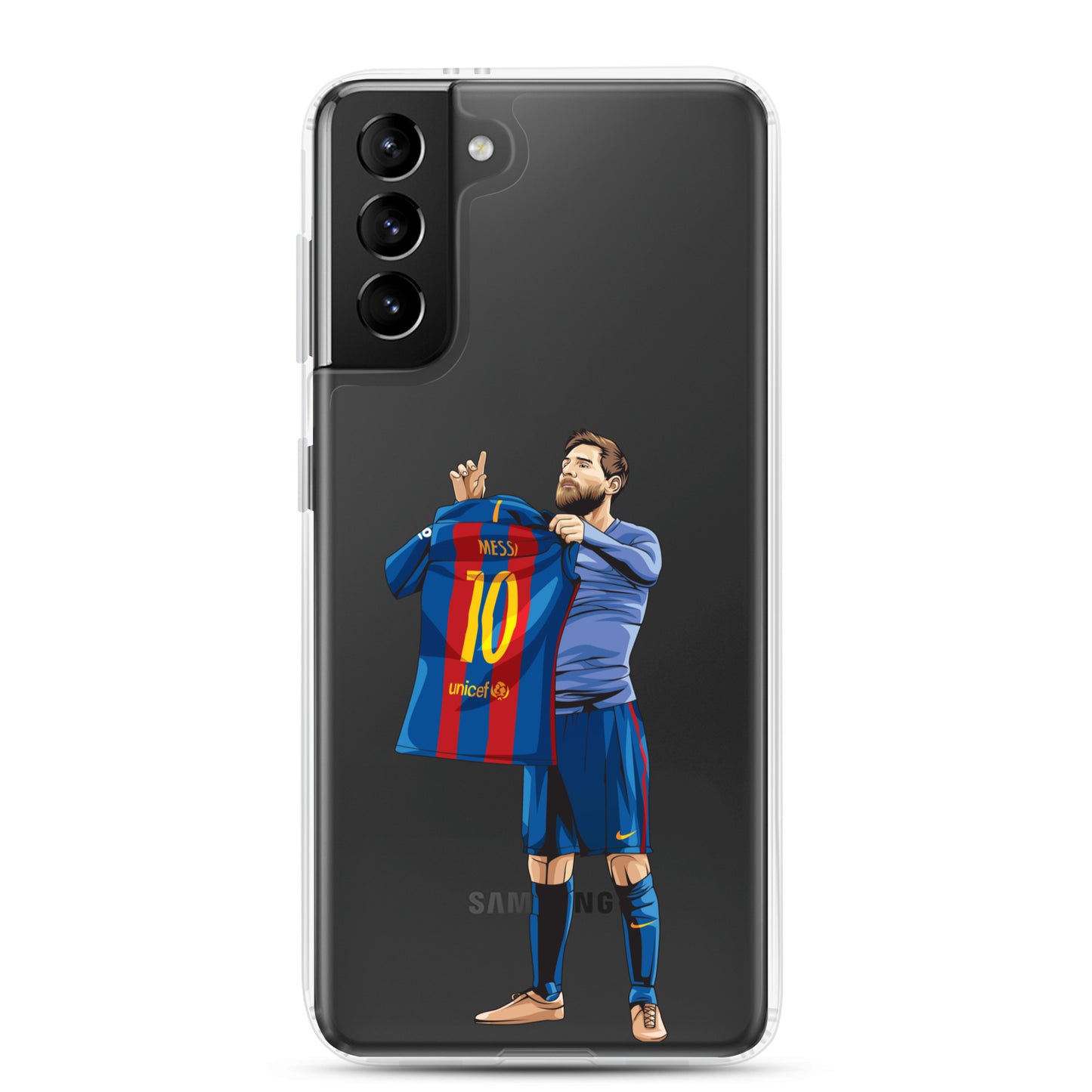 El Clasico Iconic Messi Celebration Clear Case for Samsung® - The 90+ Minute