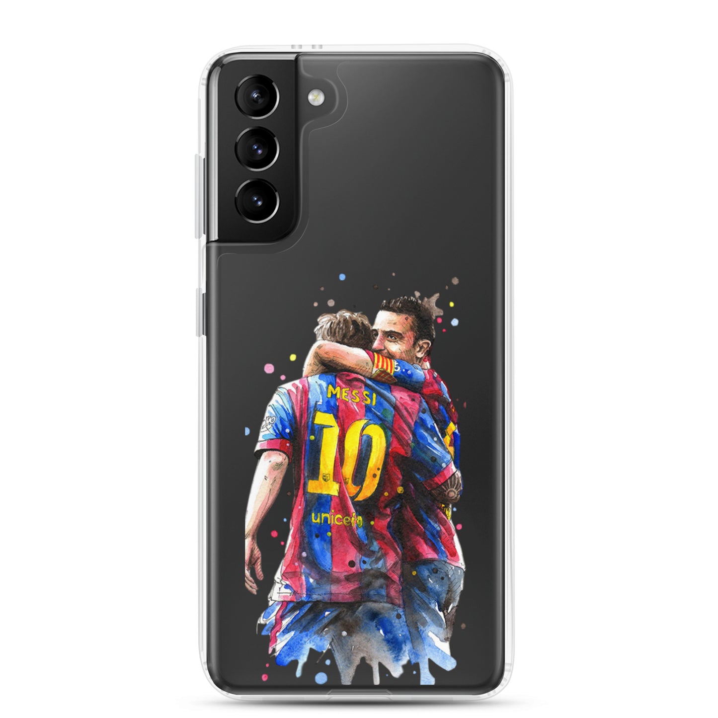Messi & Xavi Barcelona days Clear Case for Samsung®