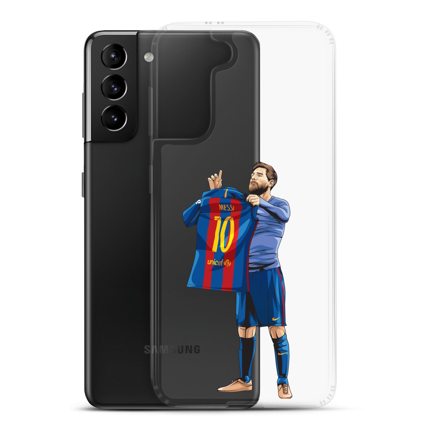 El Clasico Iconic Messi Celebration Clear Case for Samsung® - The 90+ Minute