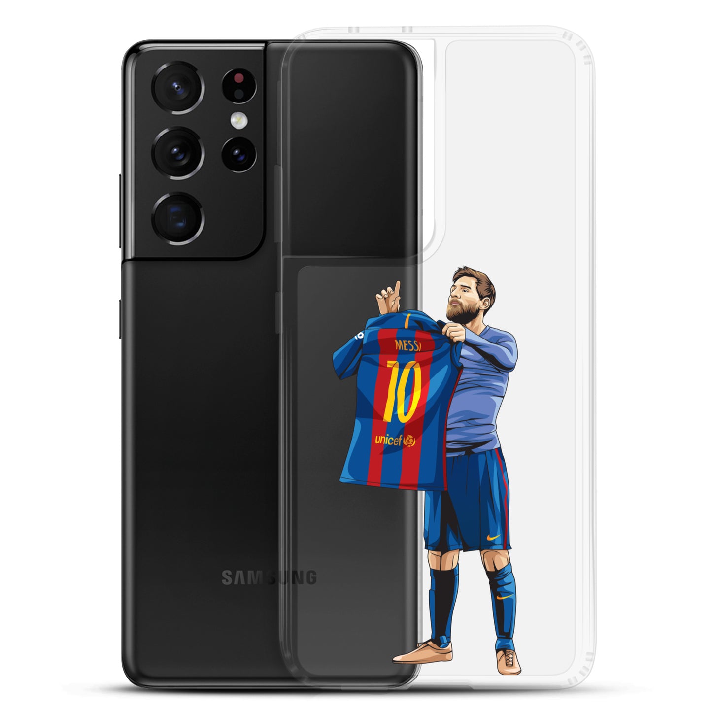 El Clasico Iconic Messi Celebration Clear Case for Samsung® - The 90+ Minute