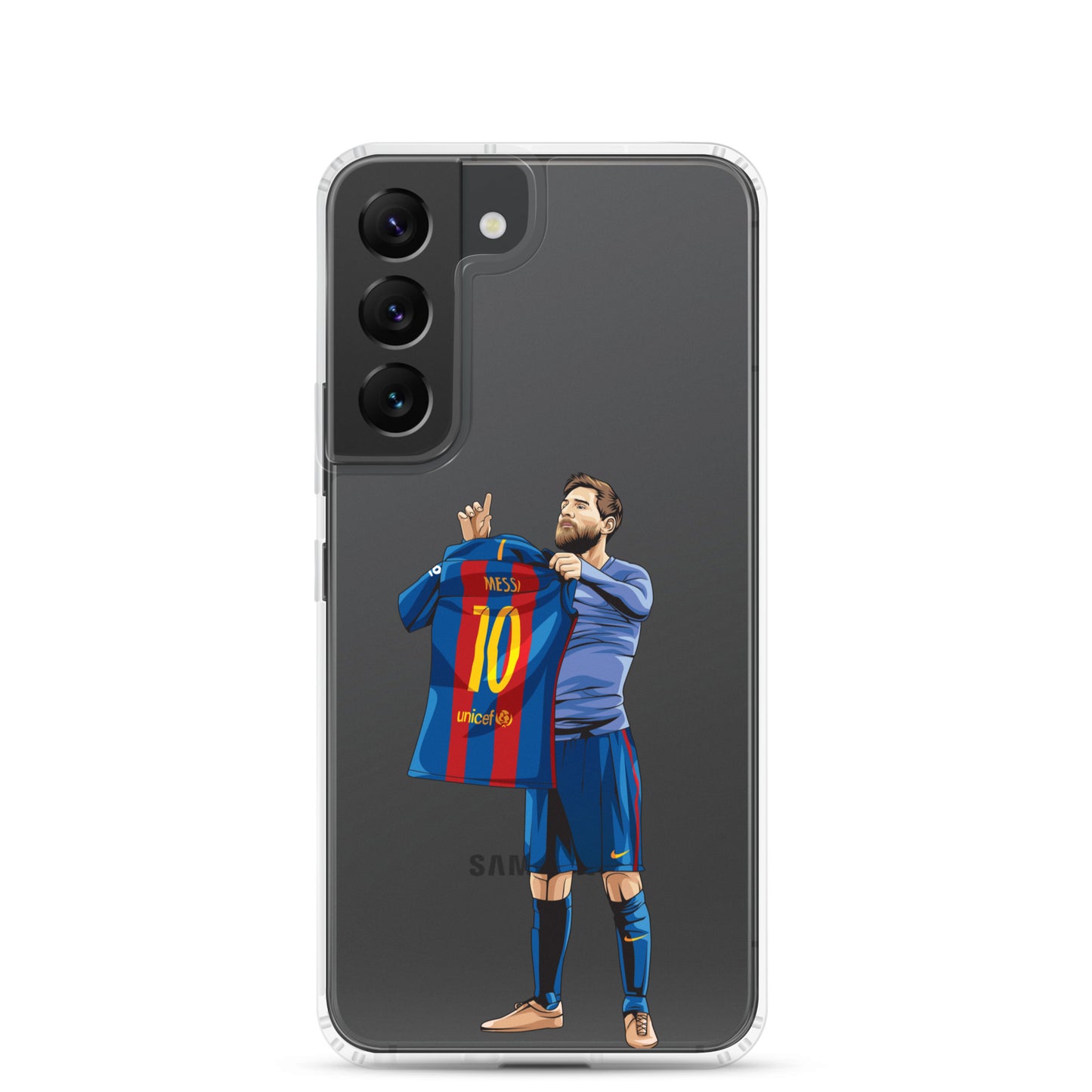 El Clasico Iconic Messi Celebration Clear Case for Samsung® - The 90+ Minute