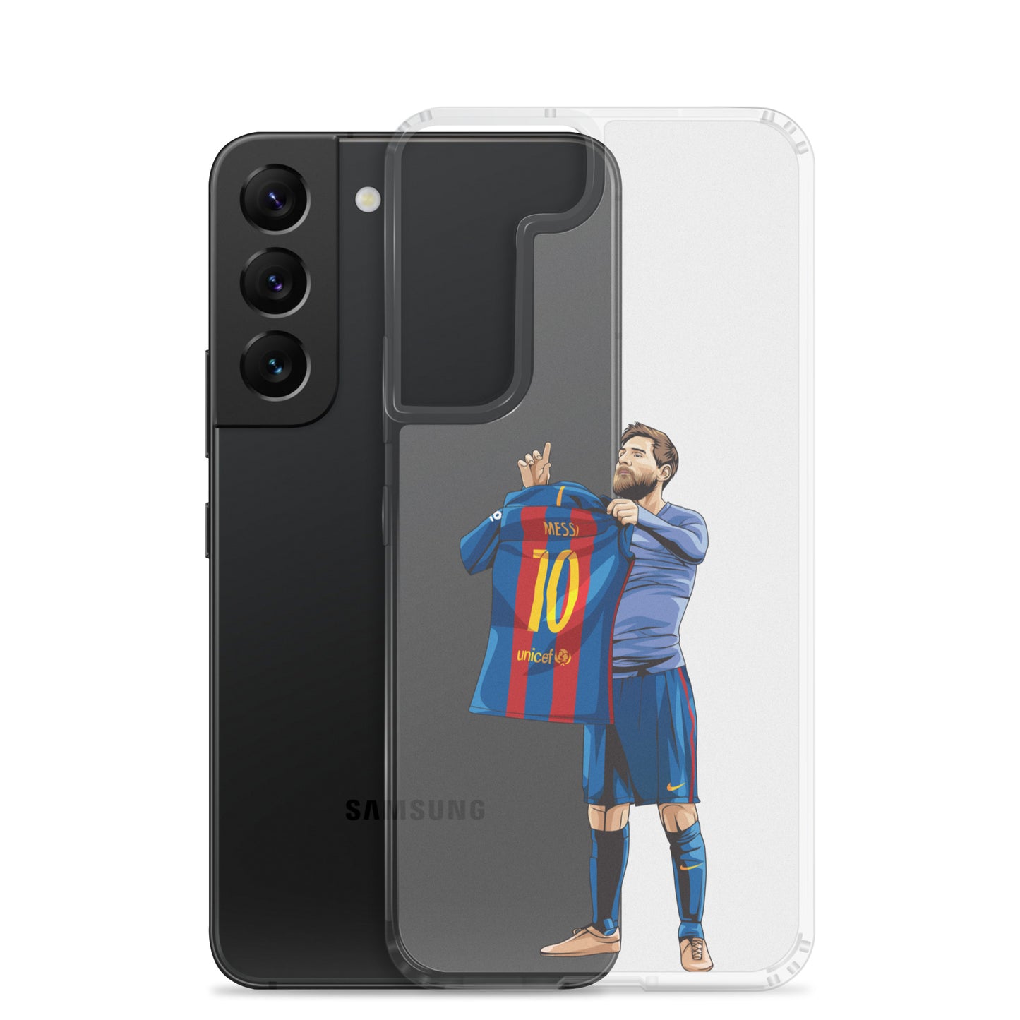 El Clasico Iconic Messi Celebration Clear Case for Samsung® - The 90+ Minute