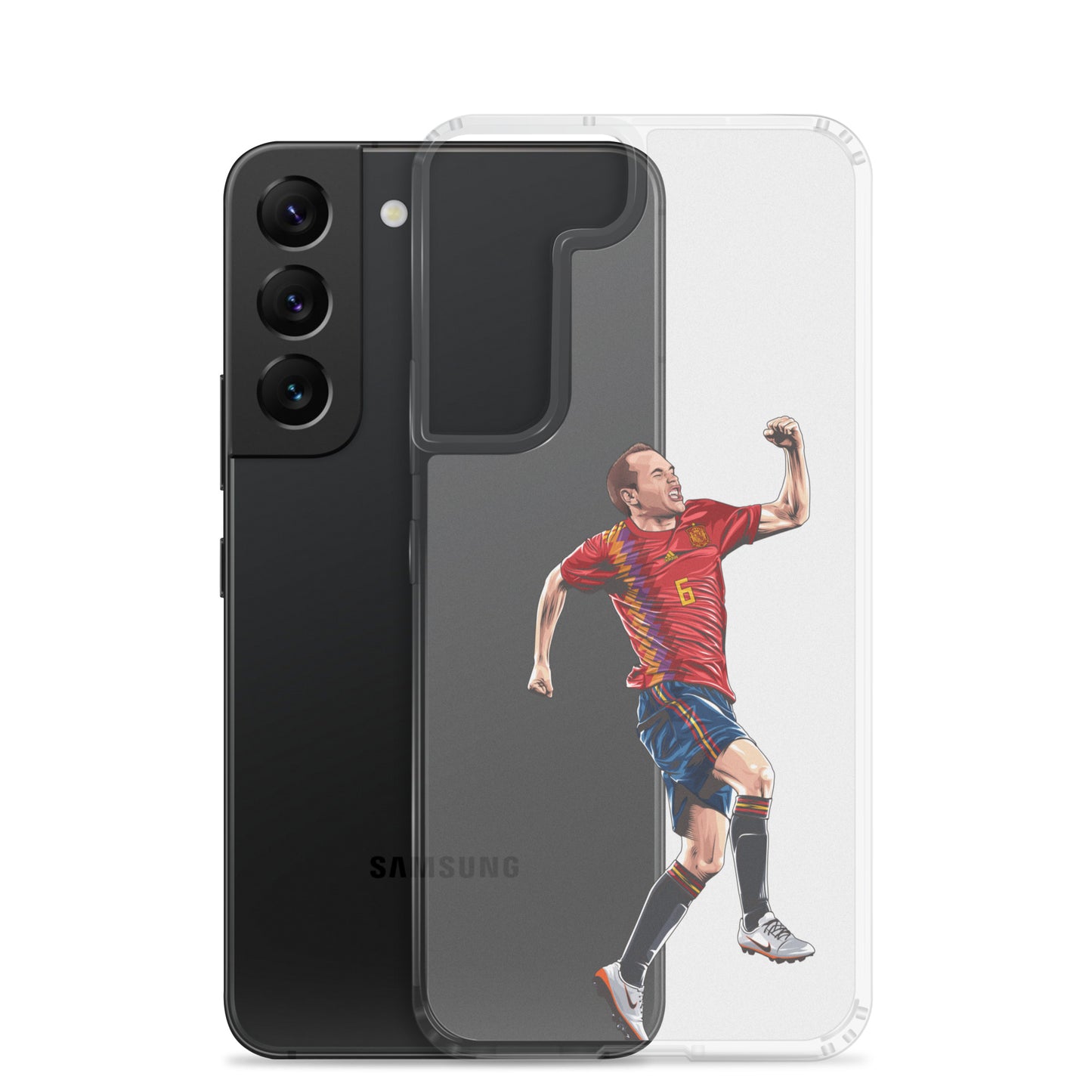 Celebrating Goal Iniesta Spain Clear Case for Samsung® - The 90+ Minute