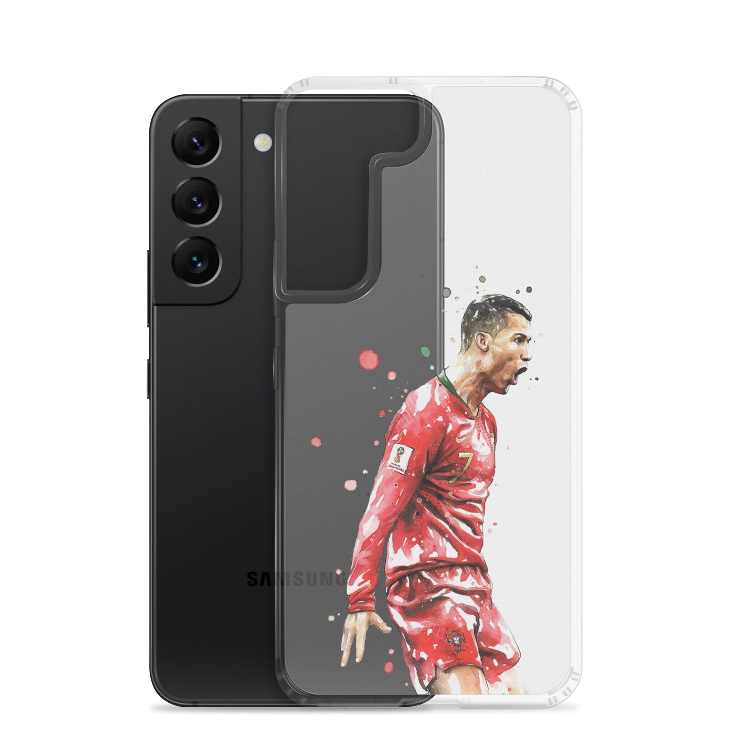 Ronaldo Portugal Celebration Vintage Clear Case for Samsung®