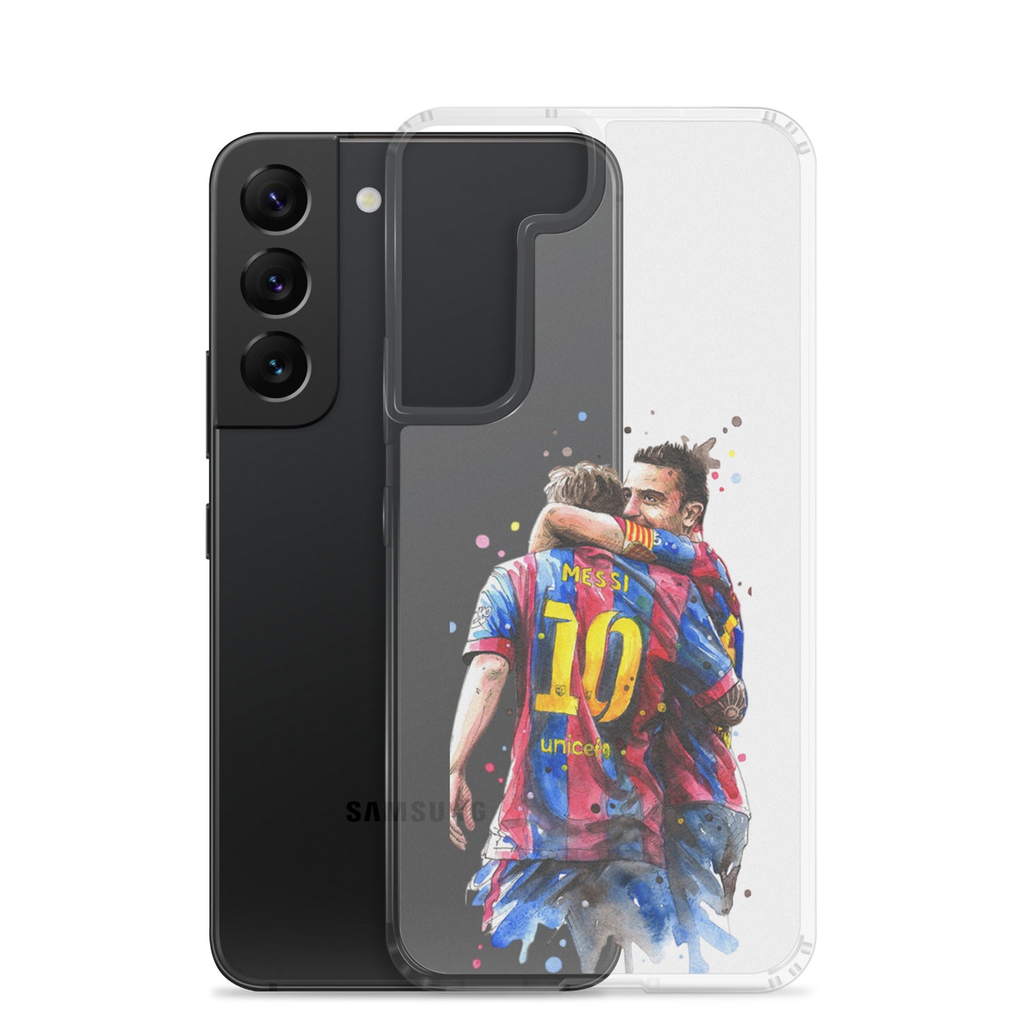 Messi & Xavi Barcelona days Clear Case for Samsung®