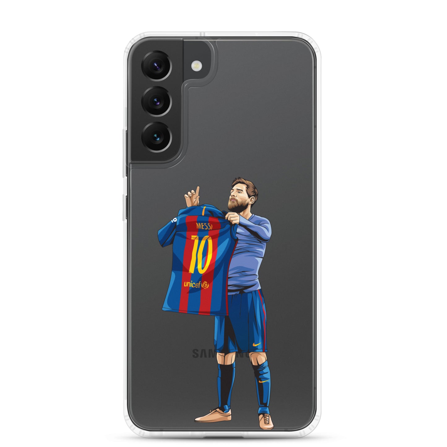 El Clasico Iconic Messi Celebration Clear Case for Samsung® - The 90+ Minute