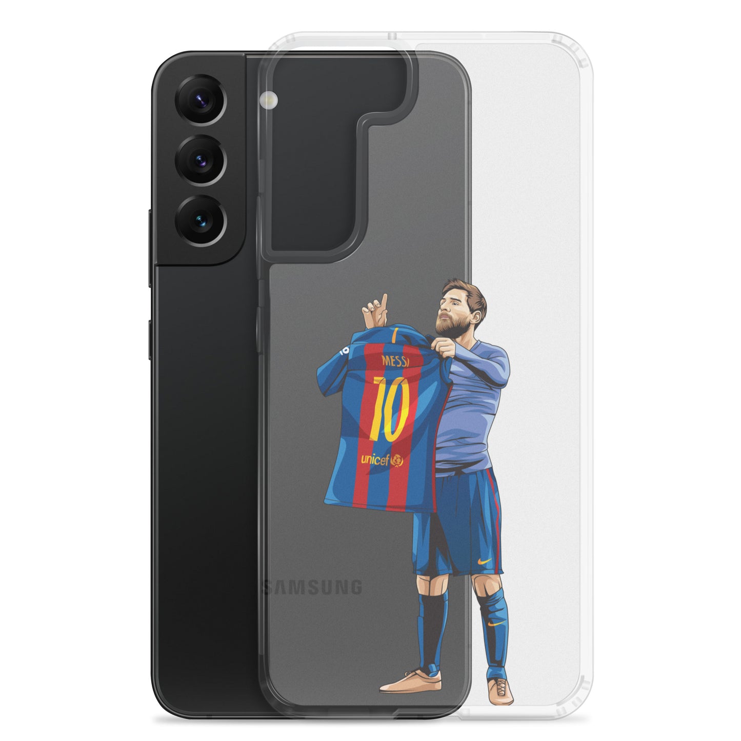 El Clasico Iconic Messi Celebration Clear Case for Samsung® - The 90+ Minute