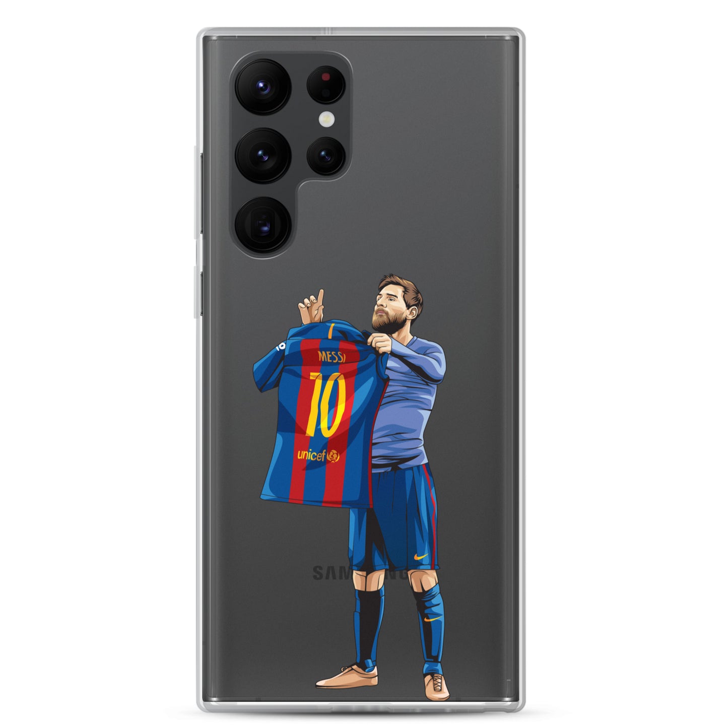 El Clasico Iconic Messi Celebration Clear Case for Samsung® - The 90+ Minute