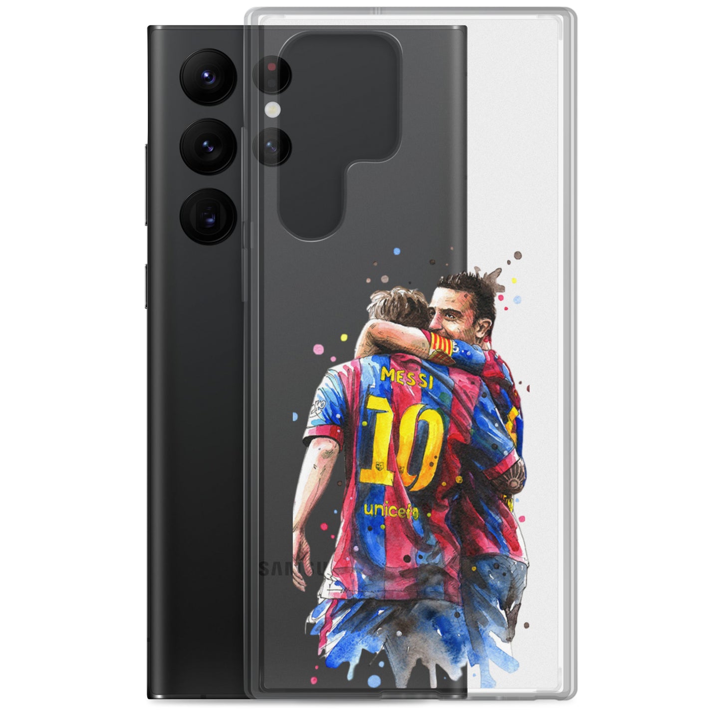 Messi & Xavi Barcelona days Clear Case for Samsung®