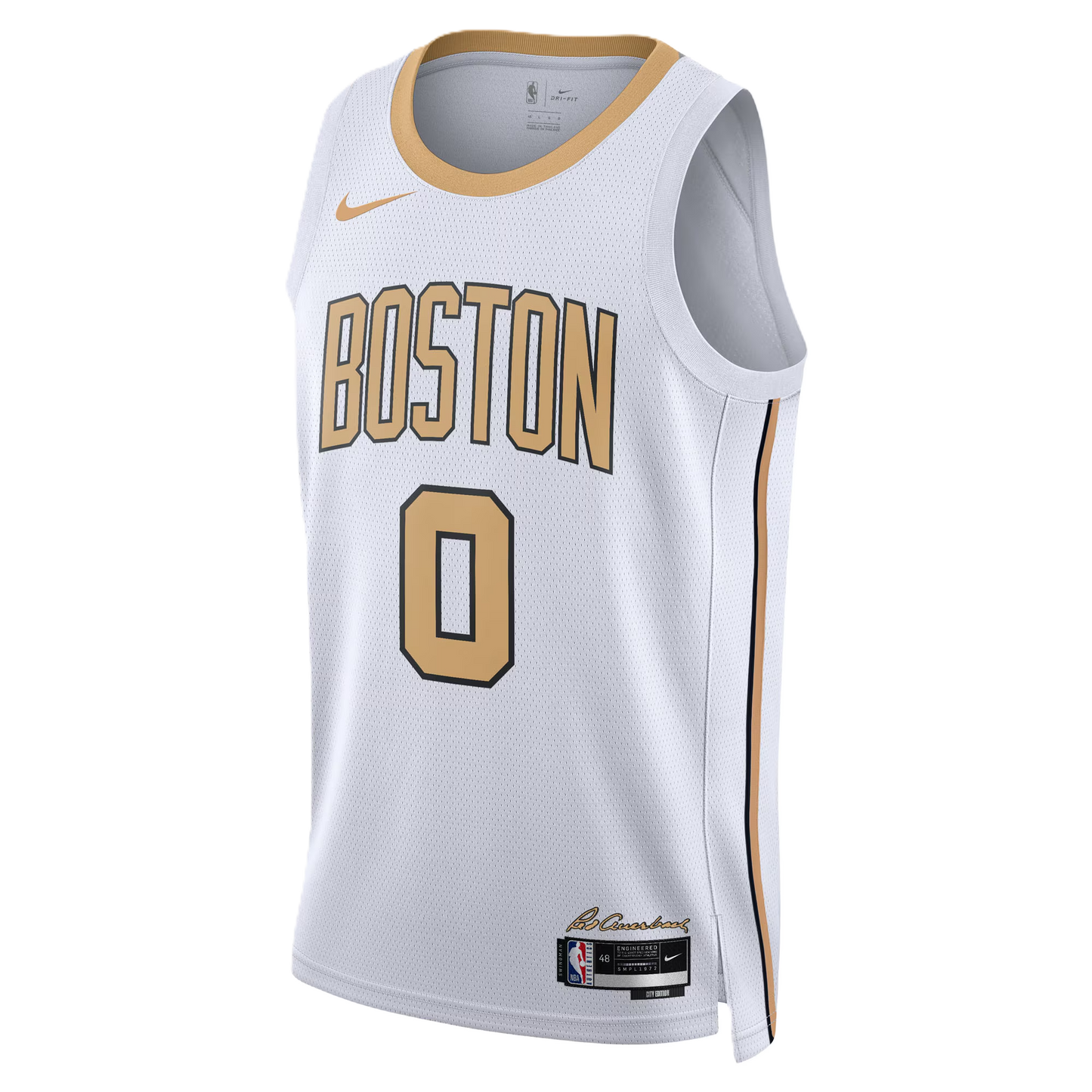 Boston Celtics White 2025-2026 City Edition Jersey Jayson Tatum #0