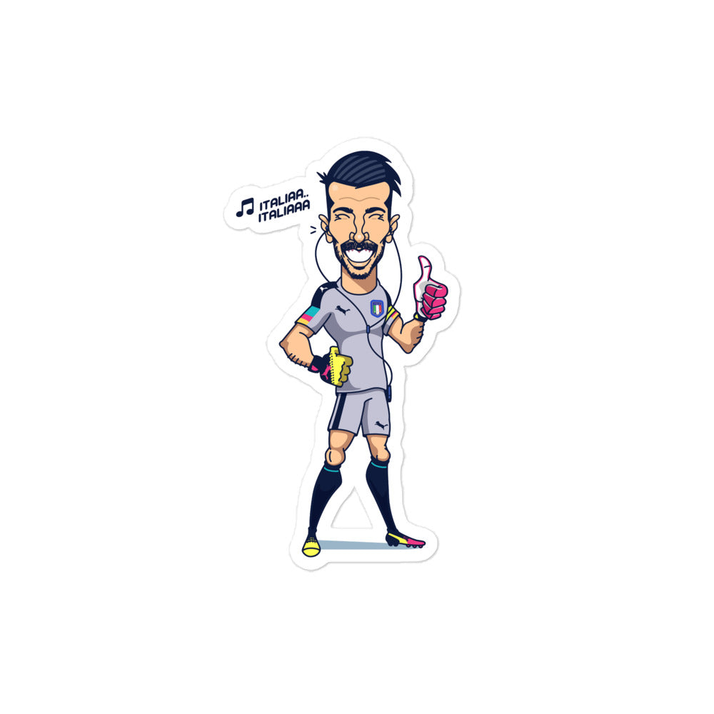 Gianluigi Buffon Italia Bubble-free stickers