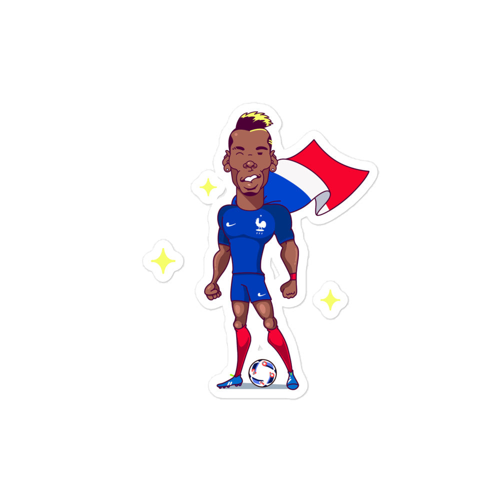 Pogba France Bubble-free stickers