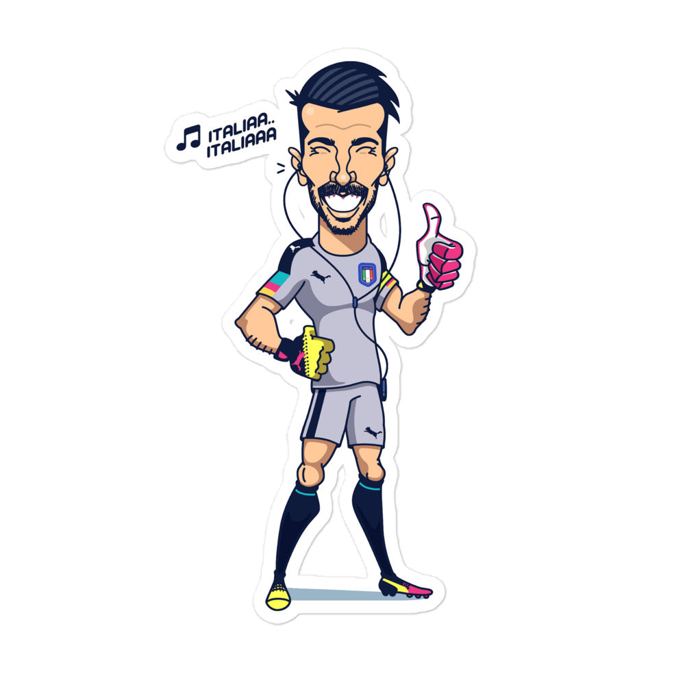 Gianluigi Buffon Italia Bubble-free stickers
