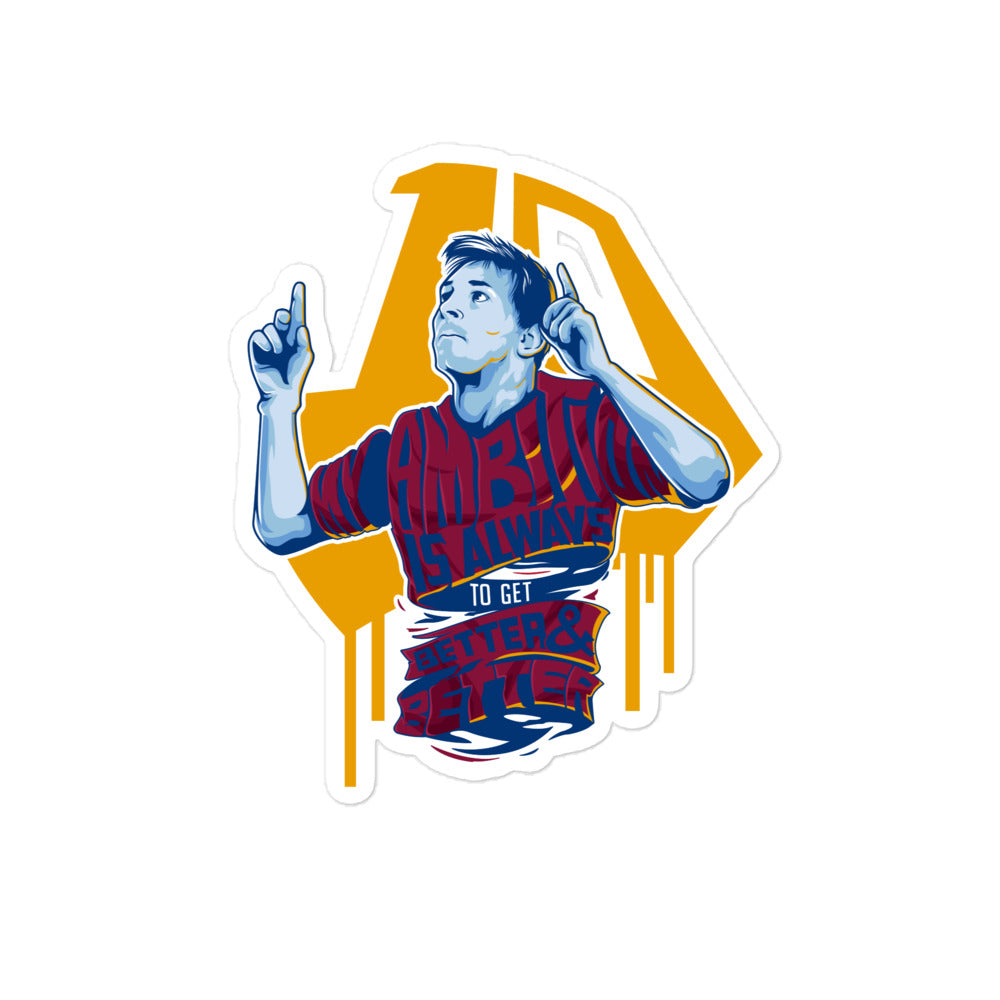 Ambitious Messi Bubble-free stickers